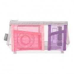 Midori Pen & Tool Pouch with Gusset - Pencase Size - Pink