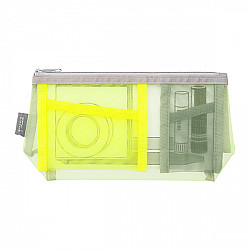 Midori Pen & Tool Pouch with Gusset - Pencase Size - Yellow/Green