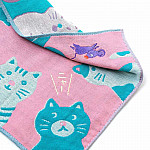 Hightide Japanse Gaaszakdoek / Servet – New Retro Cat – 100% Katoen Hightide New Retro Japanse Gaaszakdoek / Servet – Cat – 100% Katoen – Licht en Sneldrogend
