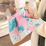 Hightide Japanse Gaaszakdoek / Servet – New Retro Cat – 100% Katoen Hightide New Retro Japanse Gaaszakdoek / Servet – Cat – 100% Katoen – Licht en Sneldrogend