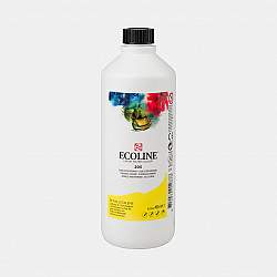 Talens Ecoline Vloeibare Waterverf Inkt - 490 ml - Nr. 205 Lemon Yellow (Citroengeel)