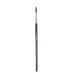 Kangaro Round Brush - Short - Lacquered Wood - Size 6