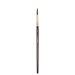 Kangaro Round Brush - Short - Lacquered Wood - Size 8