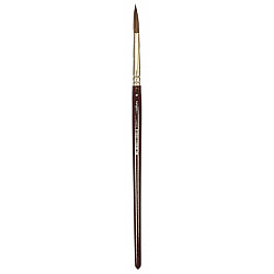 Kangaro Round Brush - Short - Lacquered Wood - Size 10