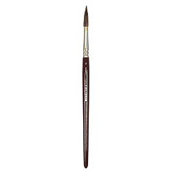 Kangaro Round Brush - Short - Lacquered Wood - Size 12