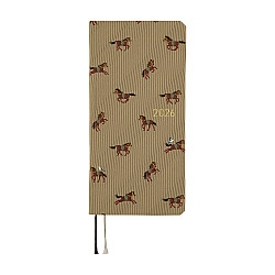 Hobonichi Weeks 2026 MEGA Book - Bow &amp; Tie: Galloping Horses (January Start / English / Wallet Size)