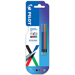 Pilot FriXion Ball 4 Multi Pen Refill - Black, Blue, Red, Green - Set of 4