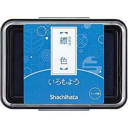 Shachihata Iromoyo Ink Pad - Oil-Based - Light Indigo (Hanada-Iro)