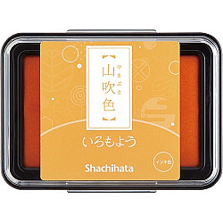 Shachihata Iromoyo Ink Pad - Oil-Based - Chrome Yellow (Yamabuki-Iro)