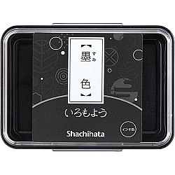 Shachihata Iromoyo Ink Pad - Oil-Based - Black (Sumi-Iro)