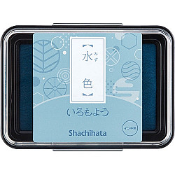 Shachihata Iromoyo Ink Pad - Oil-Based - Pastel Blue (Mizu-Iro)