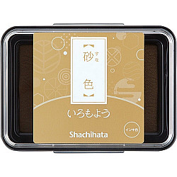 Shachihata Iromoyo Ink Pad - Oil-Based - Sand (Suna-Iro)