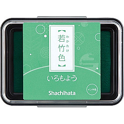 Shachihata Iromoyo Ink Pad - Oil-Based - Pastel Green (Wakatake-Iro)