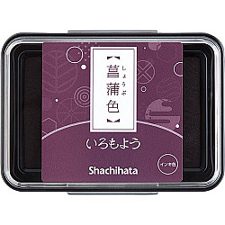 Shachihata Iromoyo Ink Pad - Oil-Based - Red Violet (Shobu-iro)