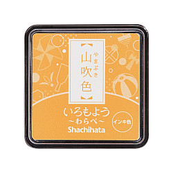Shachihata Iromoyo Warabe Mini Stamp Pad - Oil-Based - Chrome Yellow