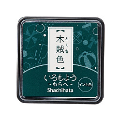 Shachihata Iromoyo Warabe Mini Stamp Pad - Oil-Based - Horsetail Green