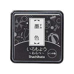 Shachihata Iromoyo Warabe Mini Stamp Pad - Oil-Based - Black