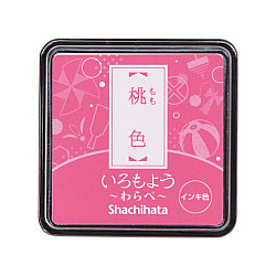 Shachihata Iromoyo Warabe Mini Stamp Pad - Oil-Based - Peach