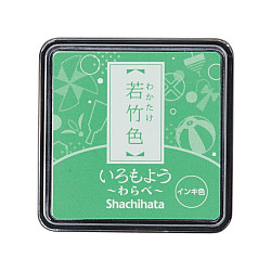 Shachihata Iromoyo Warabe Mini Stamp Pad - Oil-Based - Pastel Green