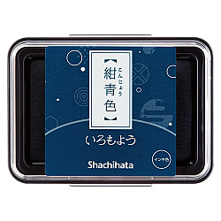 Shachihata Iromoyo Ink Pad - Oil-Based - Navy Blue