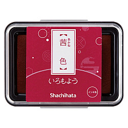 Shachihata Iromoyo Ink Pad - Oil-Based - Crimson