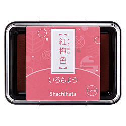 Shachihata Iromoyo Ink Pad - Oil-Based - Plum Blossom Red