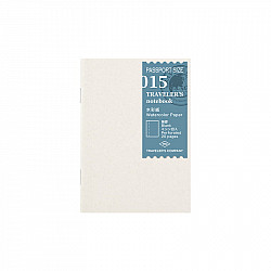 TRAVELER'S COMPANY 015. Watercolor Paper Vulling - Passport Size