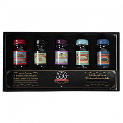 J. Herbin Fountain Pen Ink - 350 Years Limited Edition Giftset with 5 Bottles