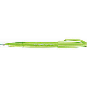 Pentel Touch Brush Sign Pen SES15C - Light Green
