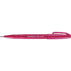 Pentel Touch Brush Sign Pen SES15C - Burgundy Red