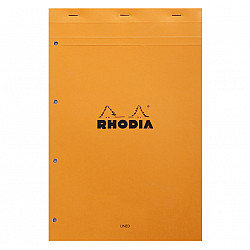 Rhodia Bloc No. 119 - A4+ - 80 pagina's - Lijntjes - Wit Papier - Oranje