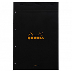 Rhodia Bloc No. 20 - A4+ - 80 pagina's - Lijntjes - Wit Papier - Zwart