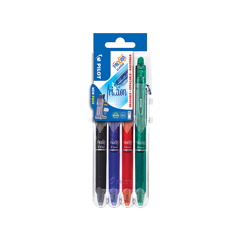 Pilot FriXion Clicker Rollerball Pen Erasable Ink 0.7mm Medium Tip All  Colours