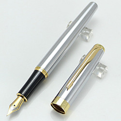 Baoer 388 Fountain Pen - Medium - Silver