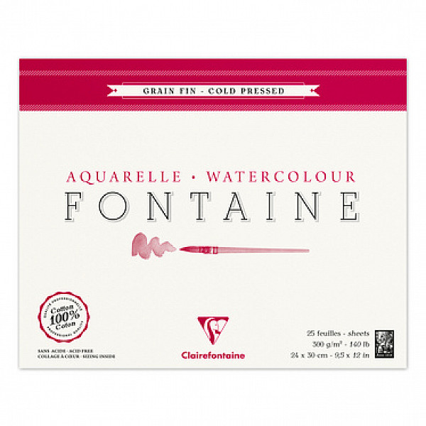 Clairefontaine Fontaine Watercolour Aquarelpapier