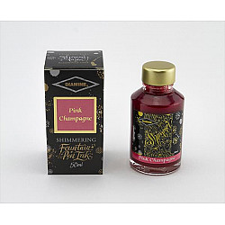 Diamine Shimmering Fountain Pen Ink - 50 ml - Pink Champagne