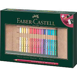 Faber-Castell Polychromos Kleurpotlood - Set van 30 met Rol Etui en Accessoires