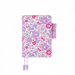 Hobonichi Techo Planner A6 Cover - Liberty Fabrics: Betsy (Neon Purple)