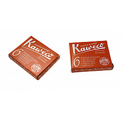 Kaweco DIN size Fountain Pen Ink Cartridges - Box of 6 - Sunrise Orange