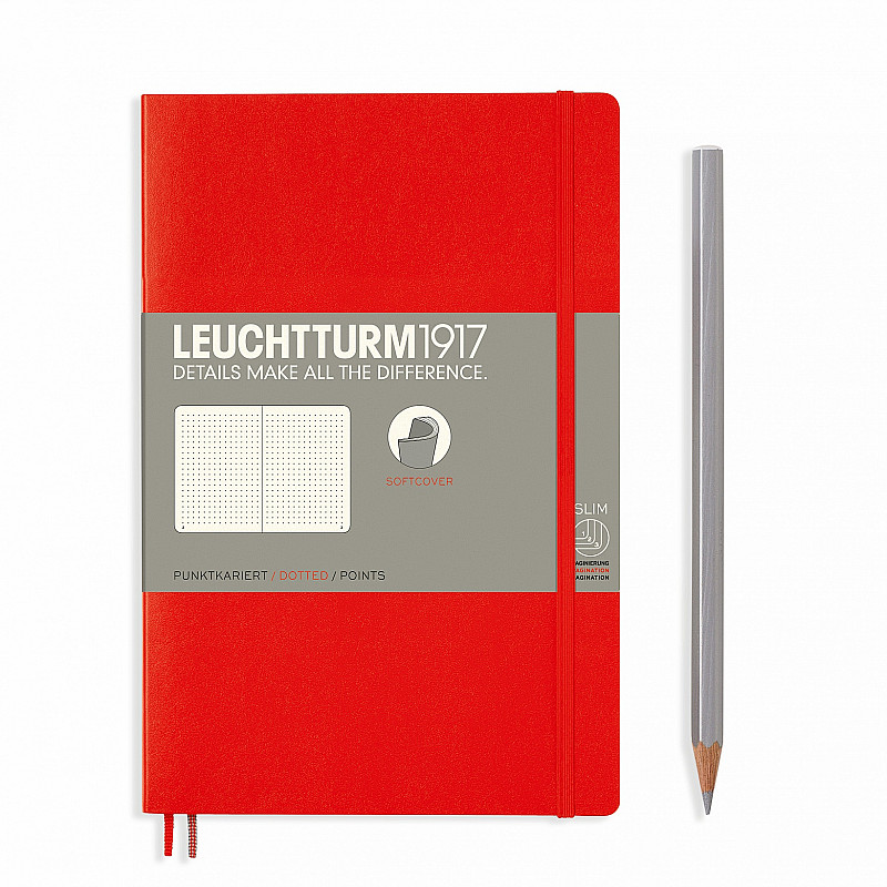 LEUCHTTURM1917 Notebook Dotted Softcover B5 Stone Blue
