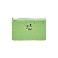 LIHIT LAB Aquadrops Clear Case Zipperbag - Size A8 - Green