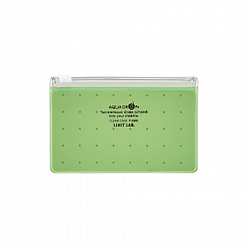 LIHIT LAB Aquadrops Clear Case Zipperbag - Maat A8 - Groen