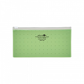 LIHIT LAB Aquadrops Clear Case Zipperbag voor Pennen - Groen