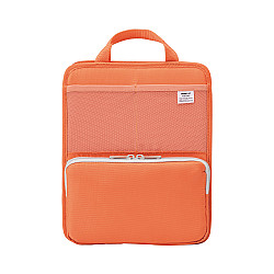 LIHIT LAB Stand Pocket Organizer - Vertical Type - Size A5 - Orange