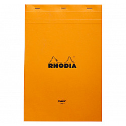 Rhodia Bloc No. 19 - A4+ - 80 pagina's - Lijntjes - Geel Gekleurd Papier - Oranje