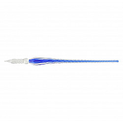 J. Herbin Glass Dip Pen - Torsadee Blue Nuit - Blue