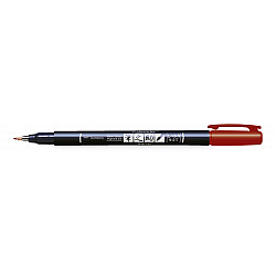 Tombow Fudenosuke Brush Pen - Hard - Red