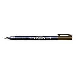 Tombow Fudenosuke Brush Pen - Hard - Brown