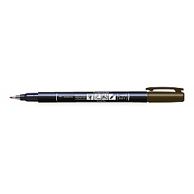 Tombow Fudenosuke Brush Pen - Hard - Bruin