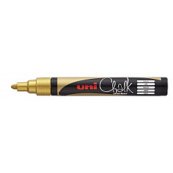 Uni PWE-5M Chalk Marker Krijtstift - Medium - Goud